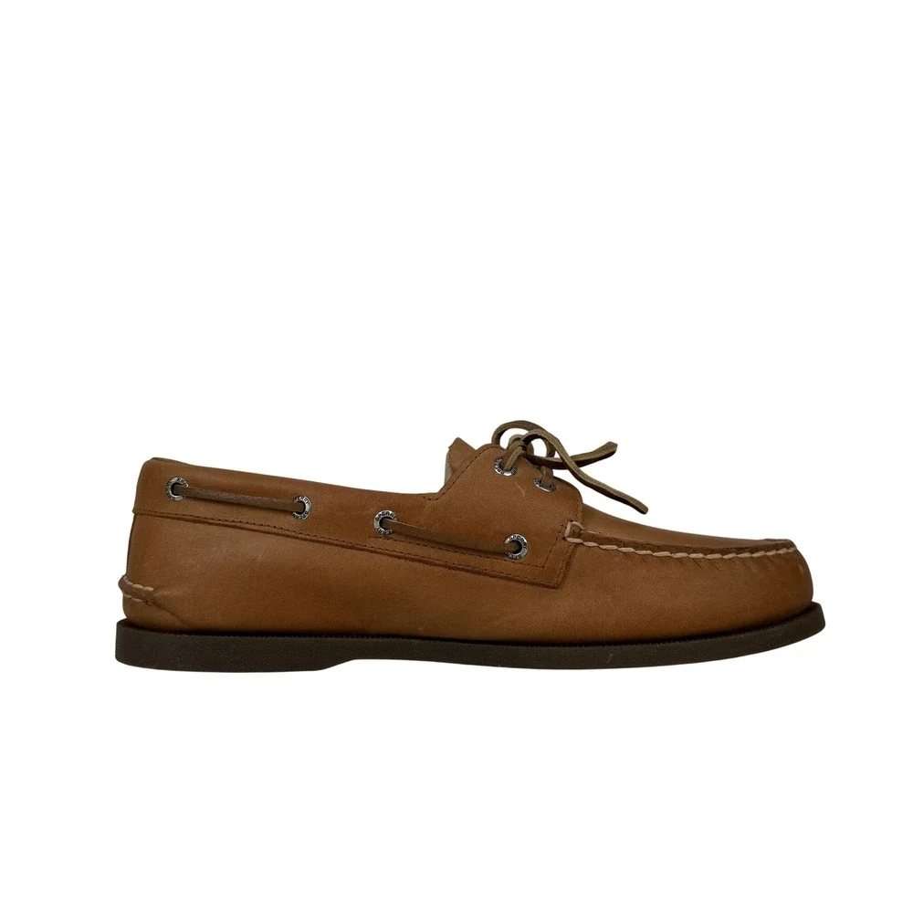 Sperry Authentic Original Boat Shoes Mens 10 XW Extra Wide Sahara Leather 2 Eye